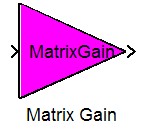Matrix Gain Simulink Block