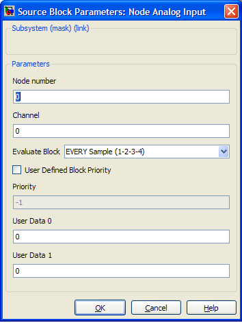 Arc Tangent Parameters Dialog Box