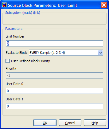 Arc Tangent Parameters Dialog Box